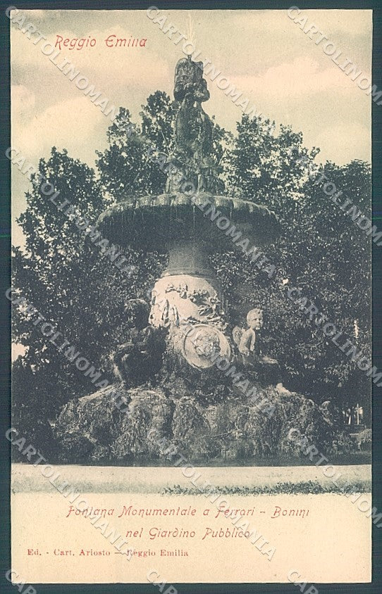 Reggio Emilia Città Fontana Monumentale Ferrari Bonini cartolina JK2644 – fronte