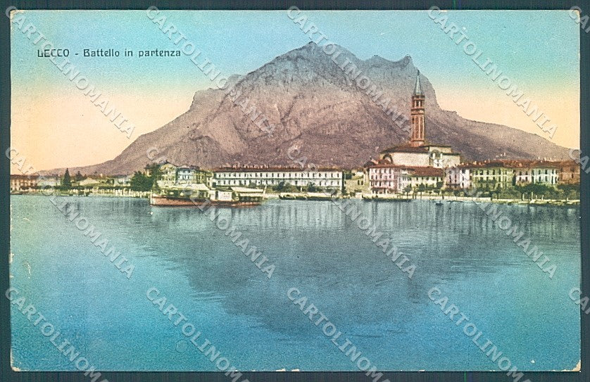 Lecco Città Battello PIEGHINE cartolina JK2672 – fronte