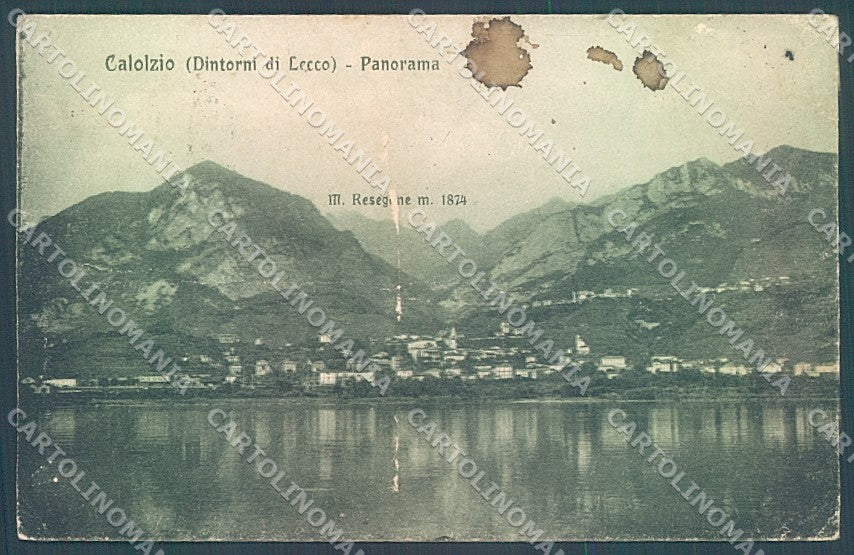 Lecco Calolzio Modiano 1836 ABRASA cartolina JK2674 – fronte