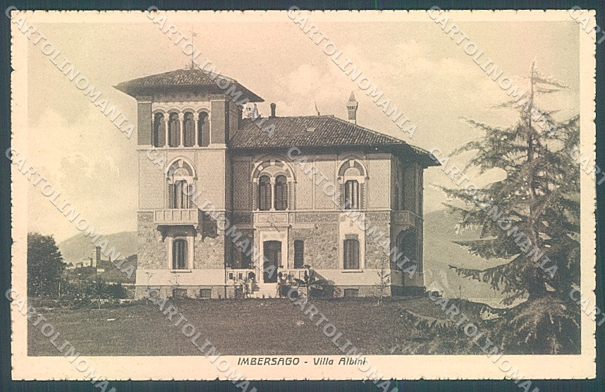 Lecco Imbersago Villa Albini cartolina JK2678 – fronte