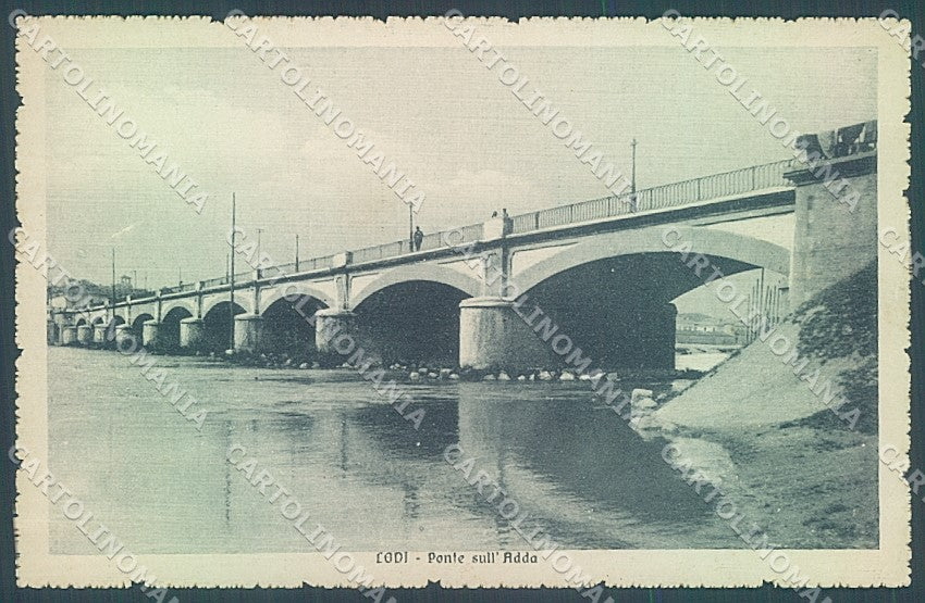 Lodi Città Ponte sull'Adda cartolina JK2683 – fronte