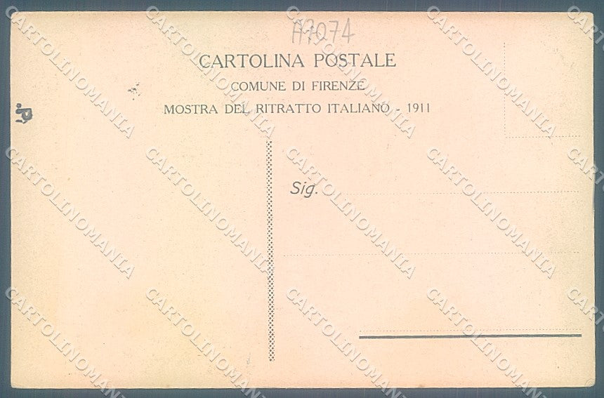 Firenze Città Fra Vittore Ghislandi Podestà Bergamo SCOLLATA cartolina JK2686 – retro