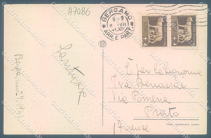 Bergamo Città Chiesa Santa Maria Maggiore cartolina JK2692 – retro