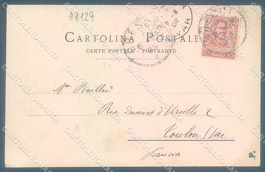 Brescia Città Torre Pallata Corso Garibaldi Fotocromo 1924 cartolina JK2706 – retro