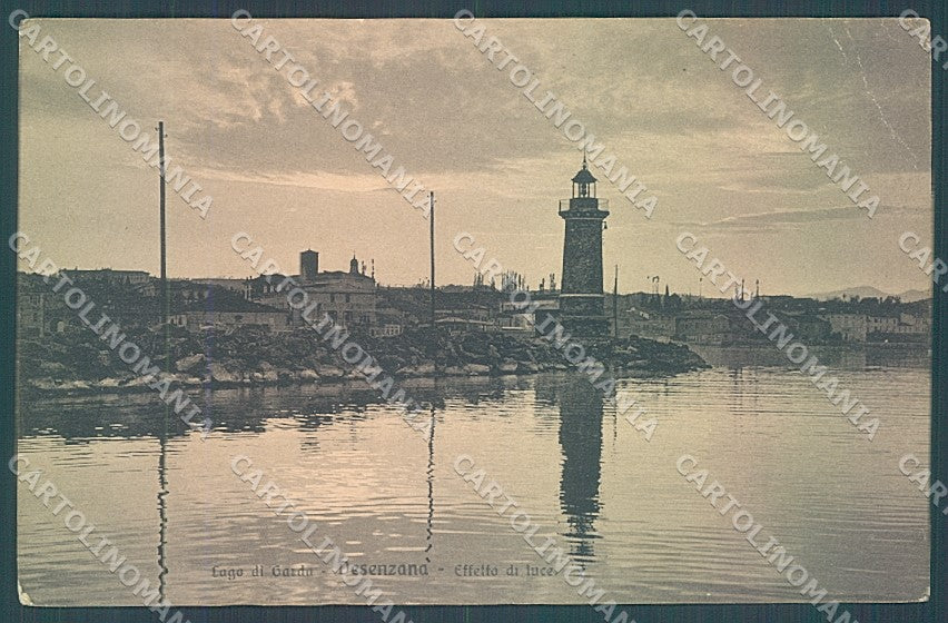 Brescia Desenzano Lago di Garda Faro Brunner 2683 PIEGA cartolina JK2710 – fronte
