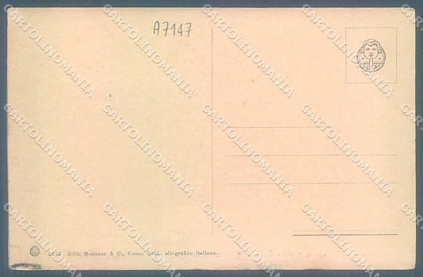 Brescia Desenzano Lago di Garda Faro Brunner 2683 PIEGA cartolina JK2710 – retro