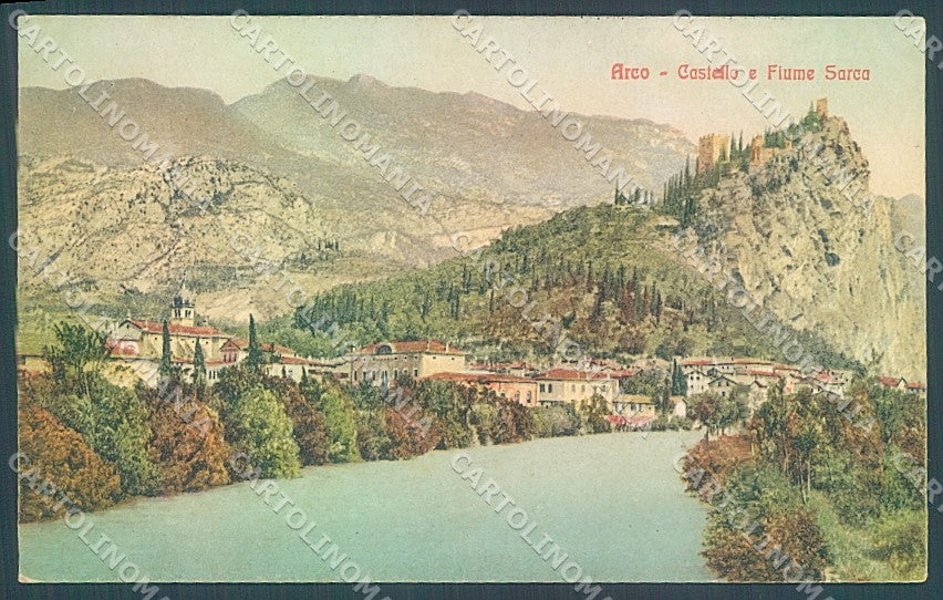 Trento Arco Castello Fiume Sarca cartolina JK2716 – fronte