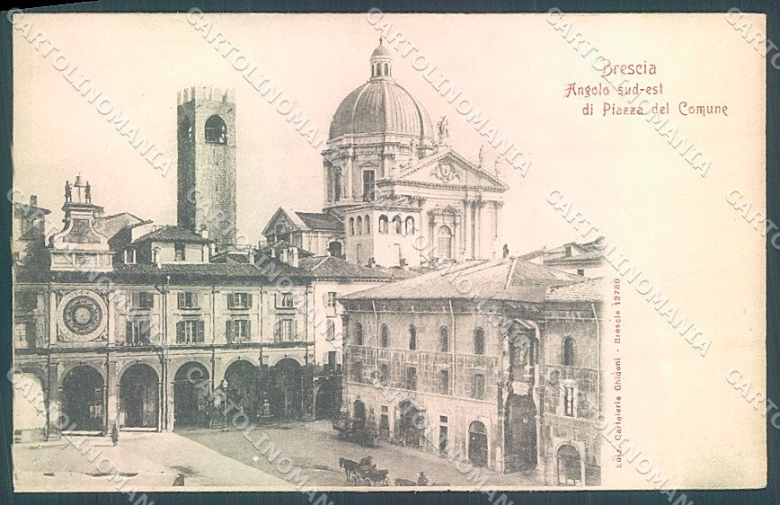 Brescia Città Piazza del Comune cartolina JK2718 – fronte