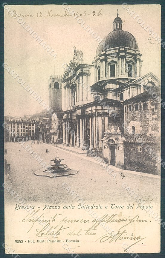 Brescia Città Duomo Torre del Popolo cartolina JK2731 – fronte