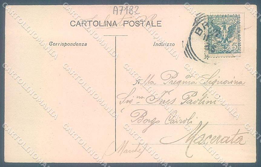 Brescia Città Duomo Torre del Popolo cartolina JK2731 – retro