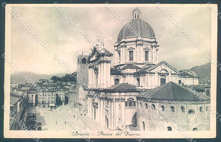 Brescia Città Duomo PIEGA ANGOLO cartolina JK2732 – fronte