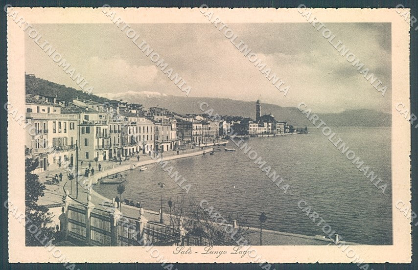 Brescia Salò Lungo Lago SCOLLATA cartolina JK2744 – fronte