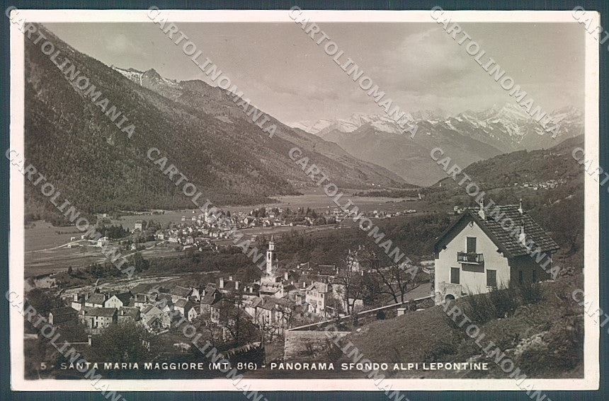 Verbania Santa Maria Maggiore Val Vigezzo Foto cartolina JK2747 – fronte