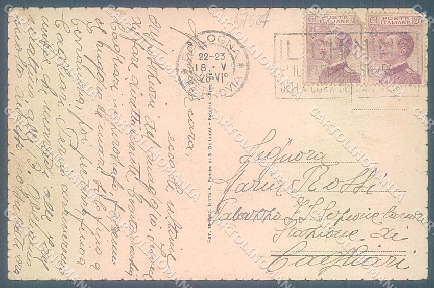 Brescia Salò Lago di Garda Battello SCOLLATA cartolina JK2757 – retro
