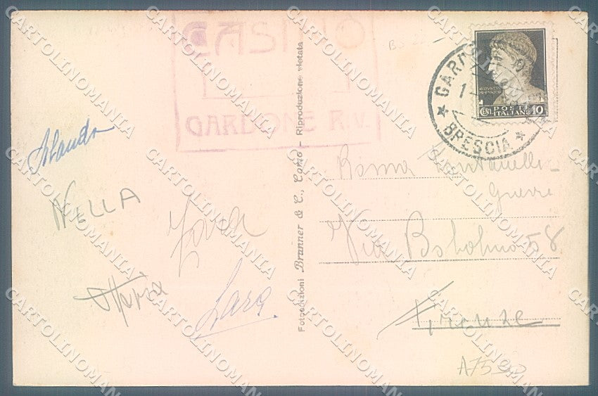 Brescia Gardone Riviera Lago Garda Casinò Foto cartolina JK2759 – retro