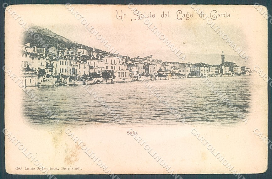 Brescia Salò Lago di Garda saluti da cartolina JK2773 – fronte