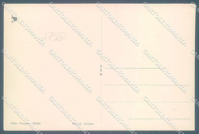 Brescia Ponte di Legno Monte Castellaccio Foto cartolina JK2781 – retro