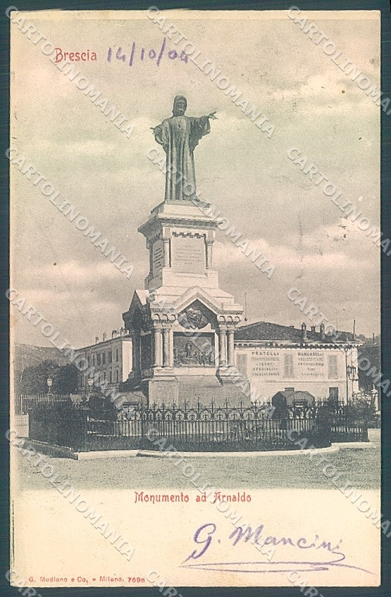 Brescia Città Monumento Arnaldo Modiano 7696 cartolina JK2786 – fronte