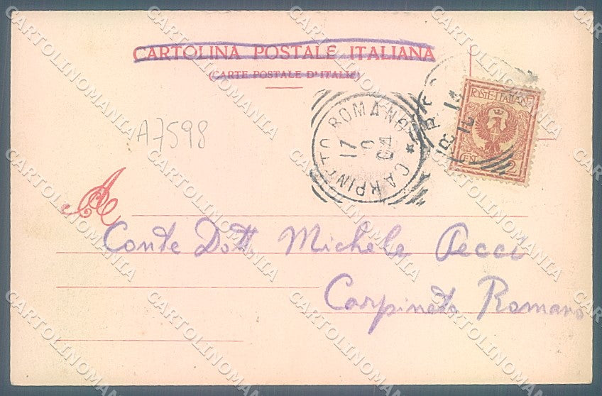 Brescia Città Monumento Arnaldo Modiano 7696 cartolina JK2786 – retro