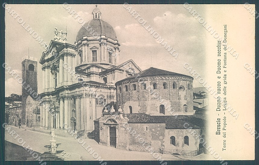Brescia Città Duomo Nuovo e Vecchio Alterocca 7199 cartolina JK2794 – fronte