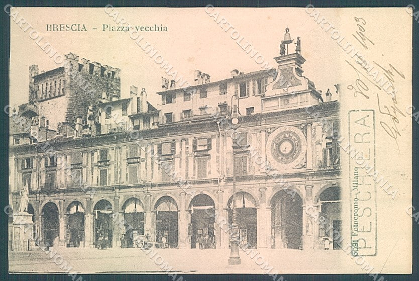 Brescia Peschiera Annullo Lineare Fotocromo 5091 cartolina JK2799 – fronte