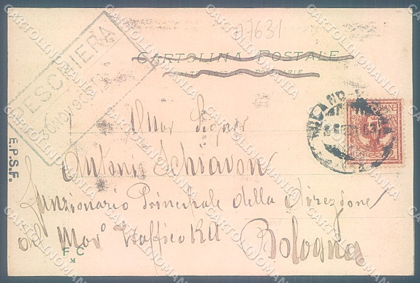 Brescia Peschiera Annullo Lineare Fotocromo 5091 cartolina JK2799 – retro