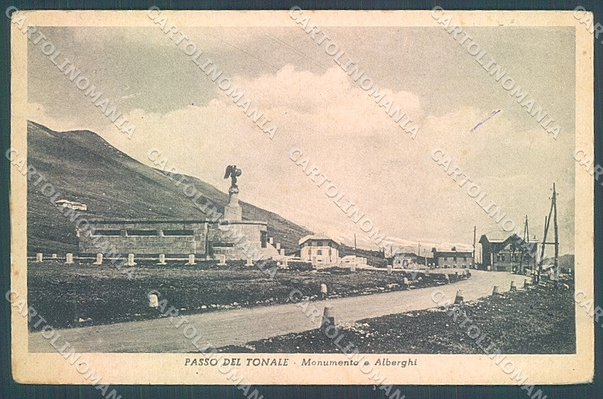 Brescia Passo Tonale Monumento Alberghi PIEGA cartolina JK2801 – fronte