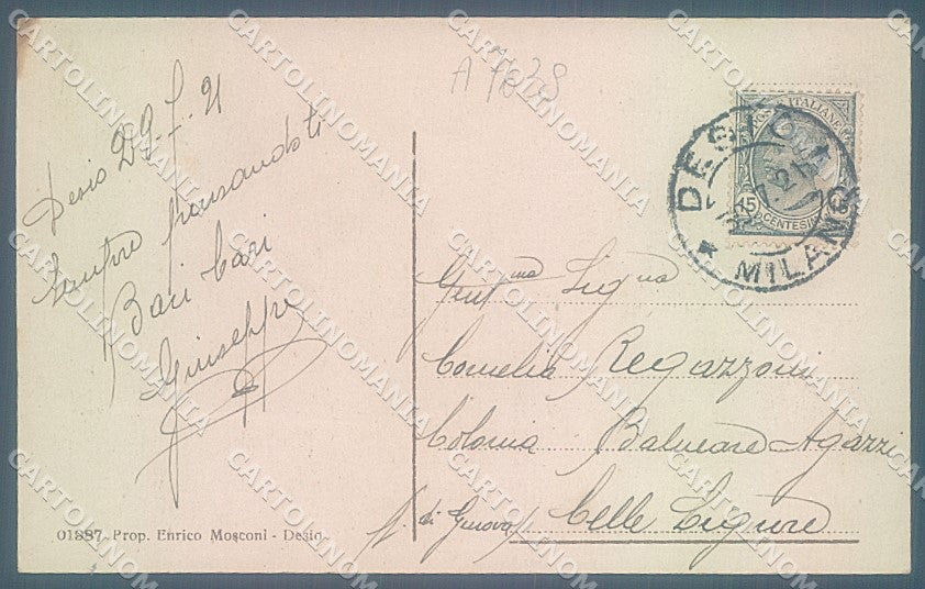 Milano Monza Desio saluti da cartolina JK2803 – retro