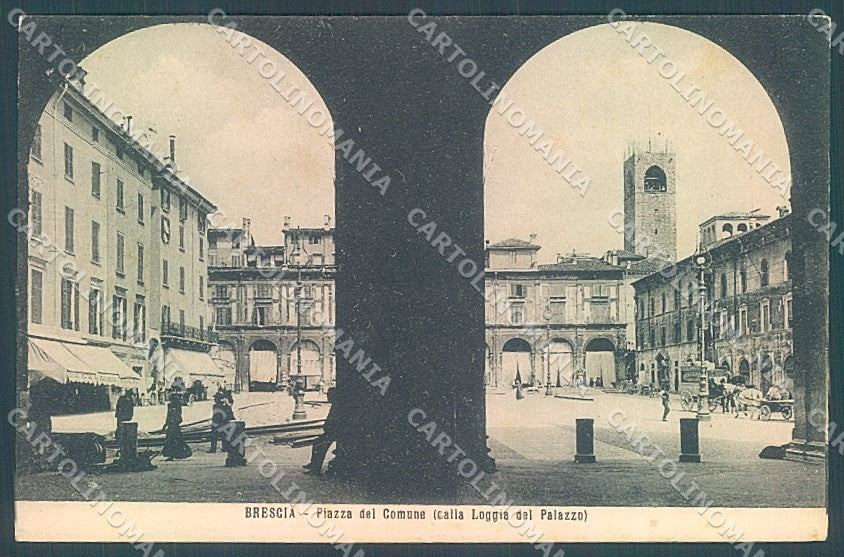 Brescia Città Piazza del Comune cartolina JK2807 – fronte