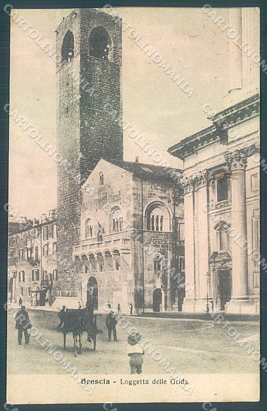 Brescia Città Chiesa Loggetta delle Grida Alterocca 19236 cartolina JK2816 – fronte