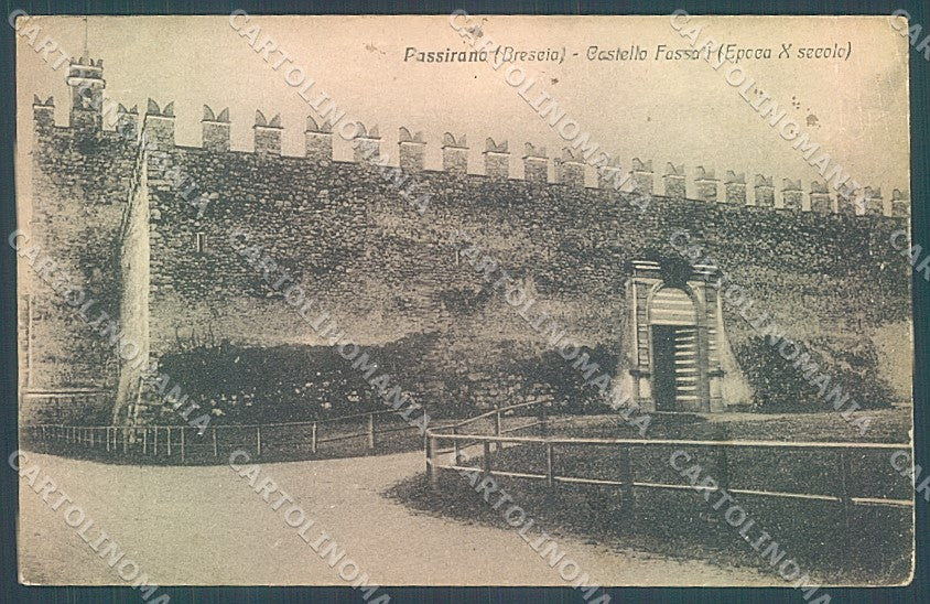 Brescia Passirano Castello Fossati PIEGHE cartolina JK2818 – fronte