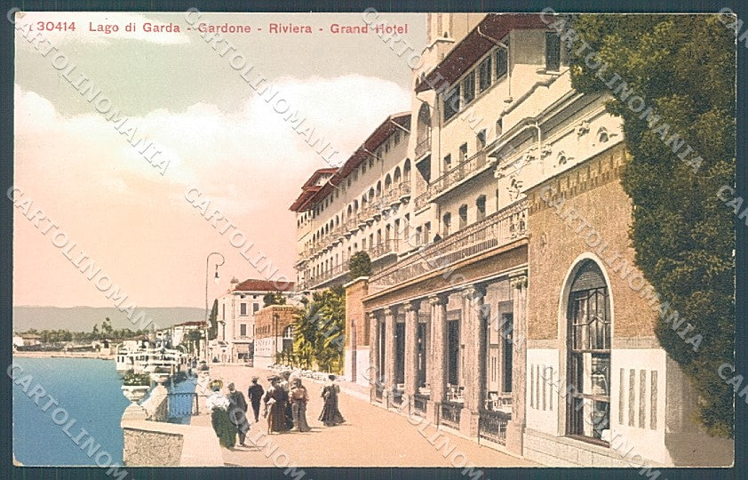 Brescia Gardone Riviera Lago di Garda Grand Hotel cartolina JK2823 – fronte
