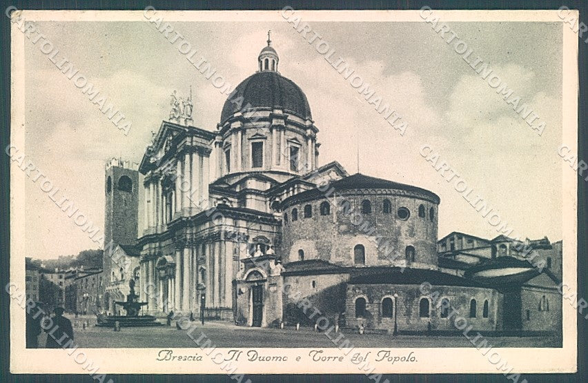Brescia Città Duomo Torre del Popolo cartolina JK2827 – fronte