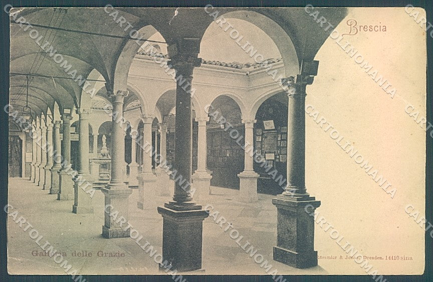 Brescia Città Galleria delle Grazie Rommler 14410 PIEGATA cartolina JK2829 – fronte