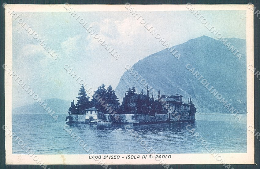 Brescia Lago d'Iseo Isola San Paolo cartolina JK2833 – fronte