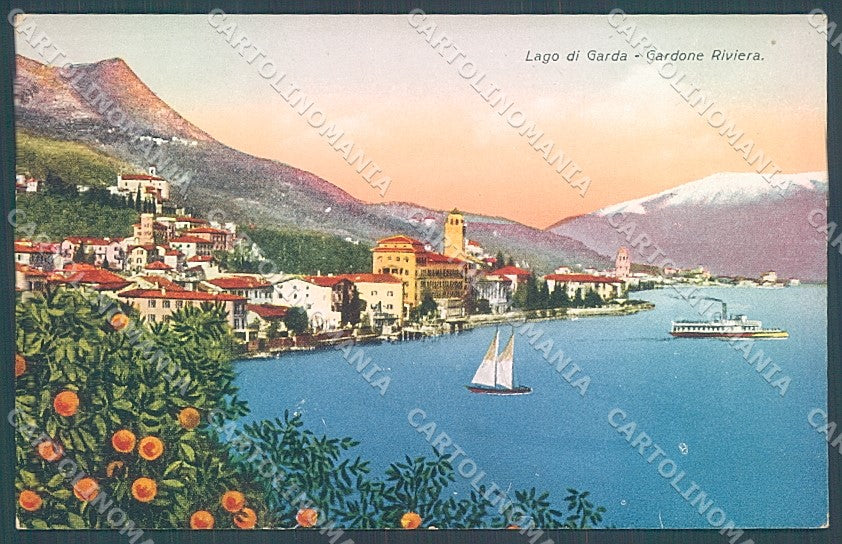 Brescia Gardone Riviera Battello Lago di Garda Cecami cartolina JK2838 – fronte