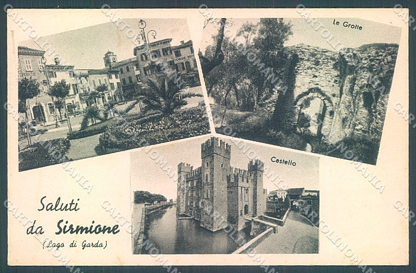 Brescia Sirmione Castello saluti da Cecami cartolina JK2840 – fronte