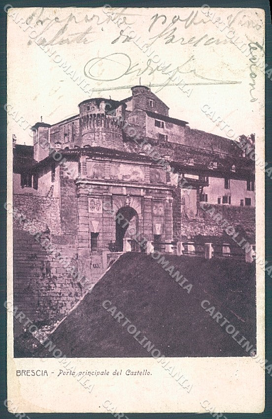 Brescia Città Porta Principale Castello cartolina JK2846 – fronte