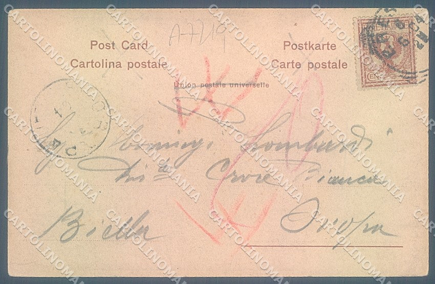 Brescia Città Porta Principale Castello cartolina JK2846 – retro