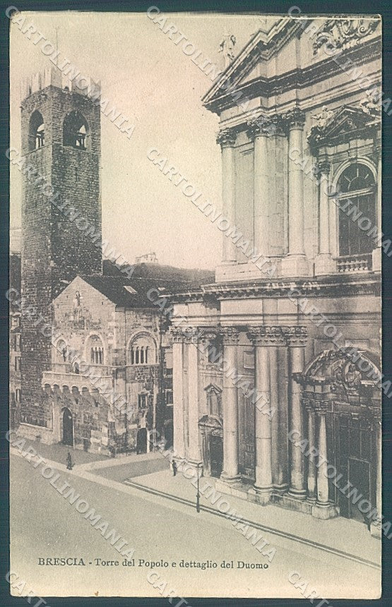 Brescia Città Duomo Torre del Popolo cartolina JK2848 – fronte