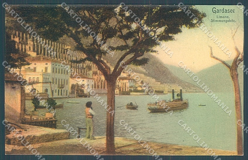 Brescia Limone Lago di Garda Barche cartolina JK2855 – fronte