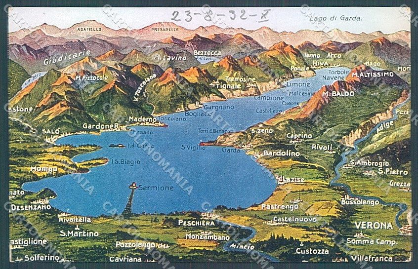 Brescia Trento Verona Lago Garda cartolina JK2857 – fronte