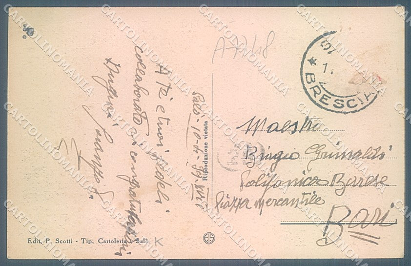 Brescia Salò Lago di Garda cartolina JK2860 – retro