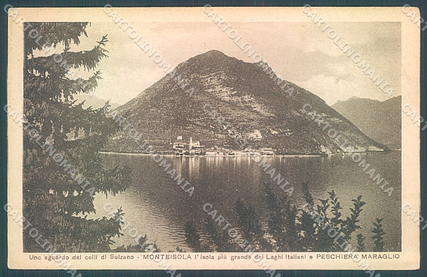 Brescia Monte Isola Peschiera Maraglio cartolina JK2868 – fronte