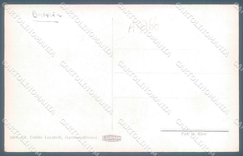Brescia Gardone Riviera Lago di Garda cartolina JK2871 – retro