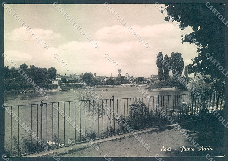 Lodi Città Fiume Adda Foto FG cartolina JK2879 – fronte
