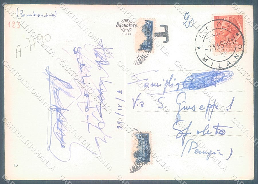 Lodi Città Campanile dell'Incoronata Foto FG cartolina JK2881 – retro