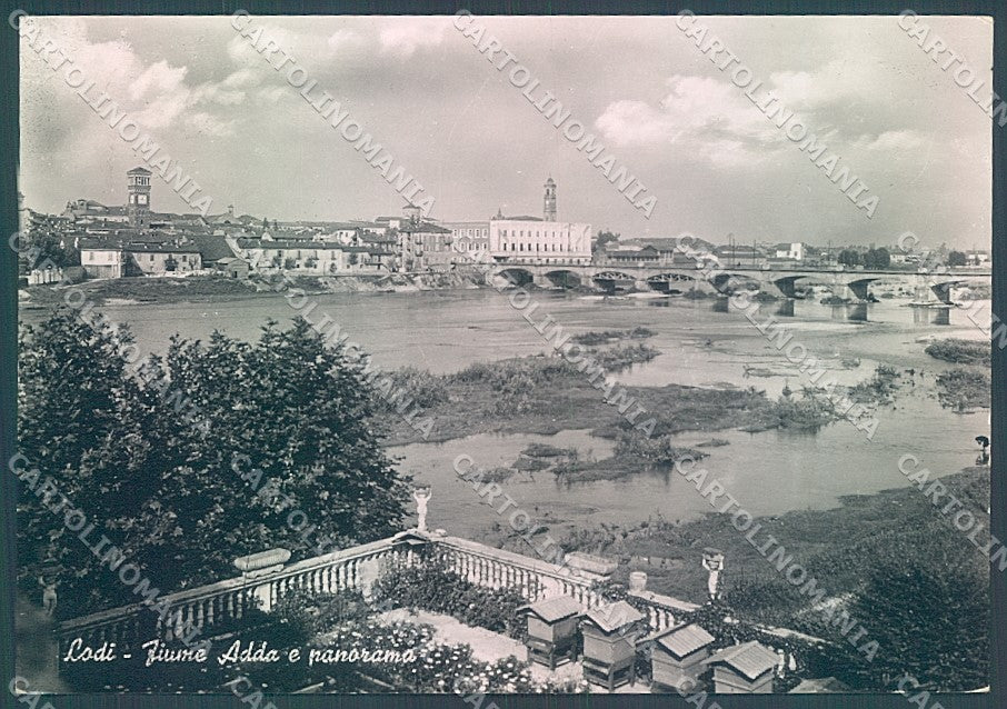 Lodi Città Ponte Fiume Adda Foto FG cartolina JK2883 – fronte