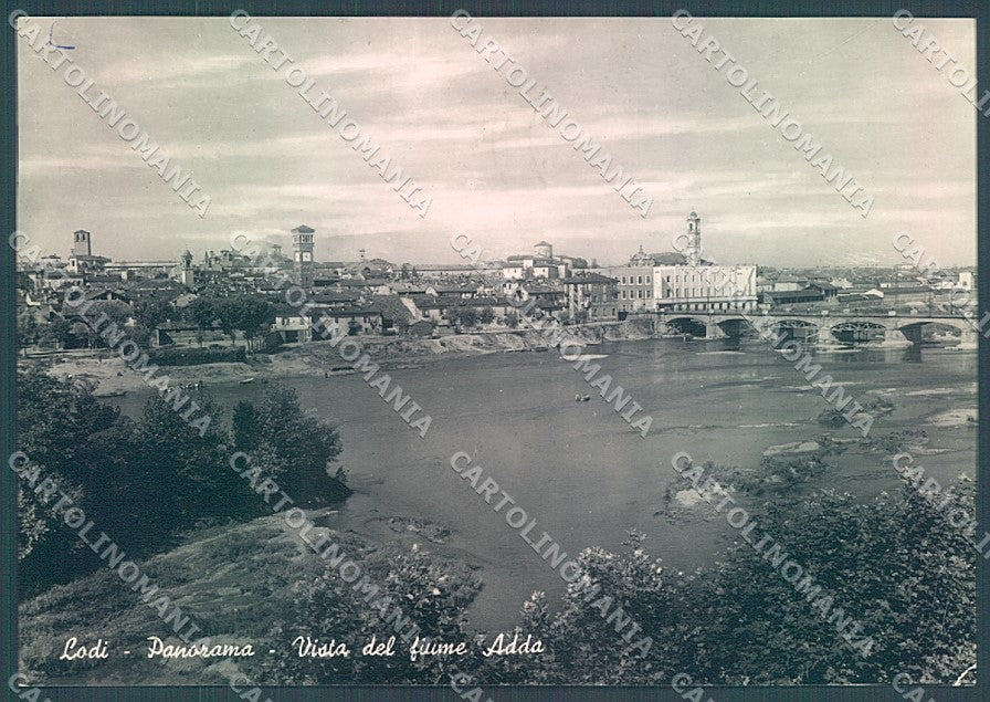Lodi Città Fiume Adda Foto FG cartolina JK2888 – fronte