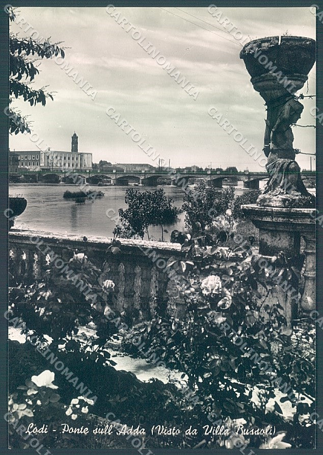 Lodi Città Ponte Adda da Villa Bussoli Foto FG cartolina JK2889 – fronte